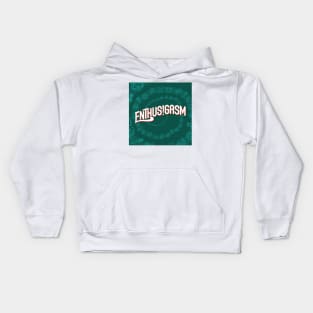 Enthusigasm Square Podcast Cover Art Kids Hoodie